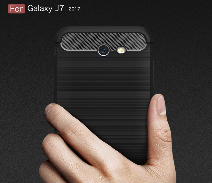 Base ProSlim - Sleek Brushed Protective Case for Samsung Galaxy J7 - Black