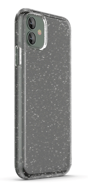 Gray slim glimmering protective case and wireless charging compatible for iPhone 11 cell phones
