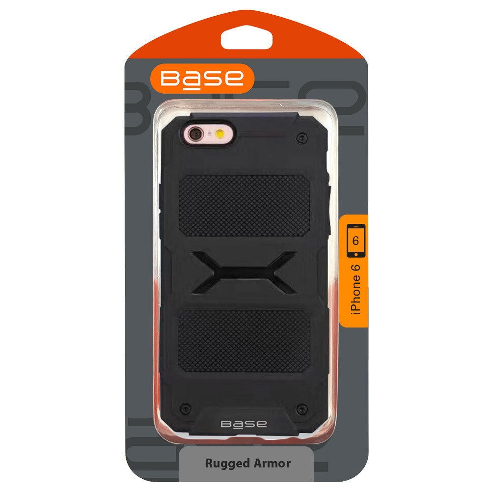 ProTech - Rugged Armor Protective Case for iPhone 6 - Black - BULK