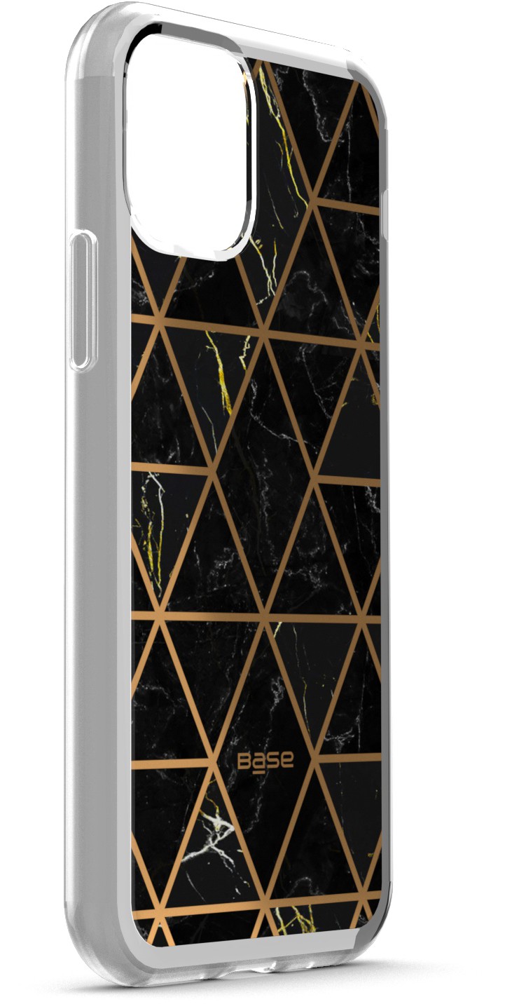 Base IPhone 11 PRO (5.8)- Marble Luxury Shockproof Cover Case - Black