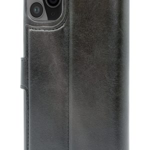 Black folio wallet protective case for iPhone 12 Pro cell phones