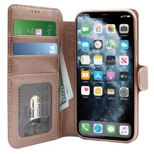 Base Folio Exec Wallet Case iPhone 12 / iPhone 12 Pro (6.1) - Rose Gold
