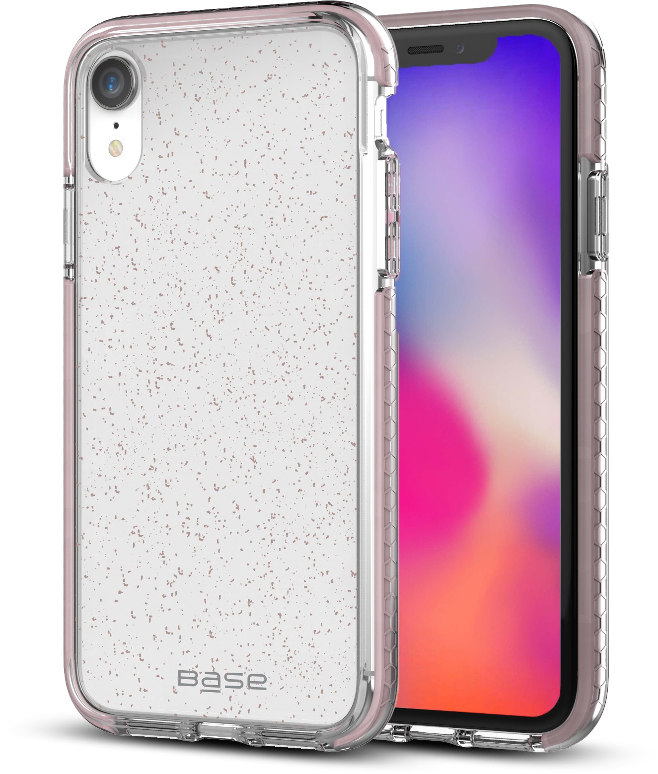 Base BORDERLINE - Dual Border Impact protection For iPhone XR - PINK