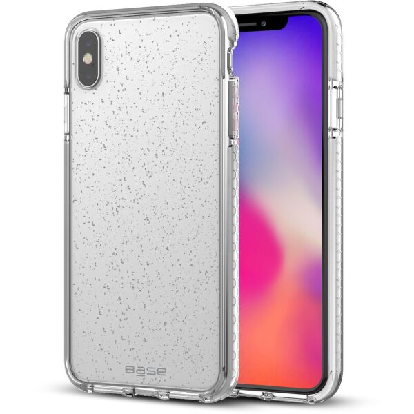 Base BORDERLINE - GLIMMER DUAL BORDER IMPACT PROTECTION FOR iPhone X Max - SILVER