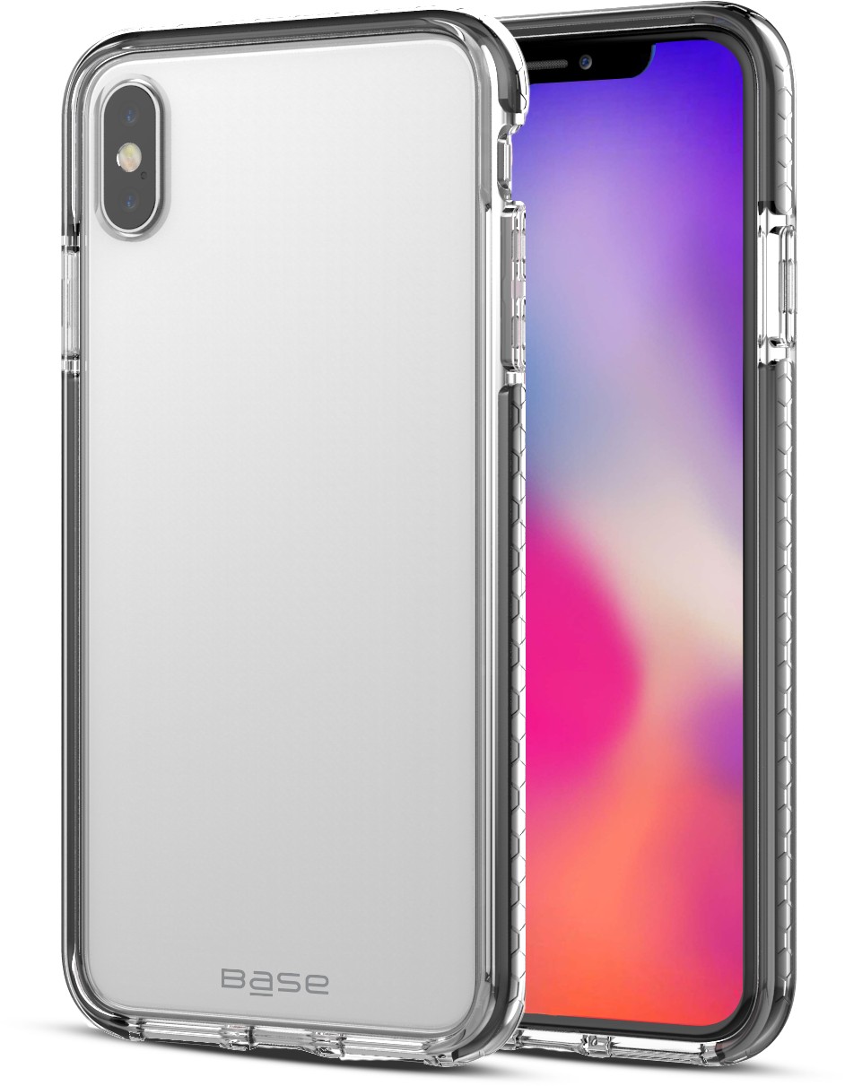 Base BORDERLINE - DUAL BORDER IMPACT PROTECTION FOR iPhone X Max - BLACK