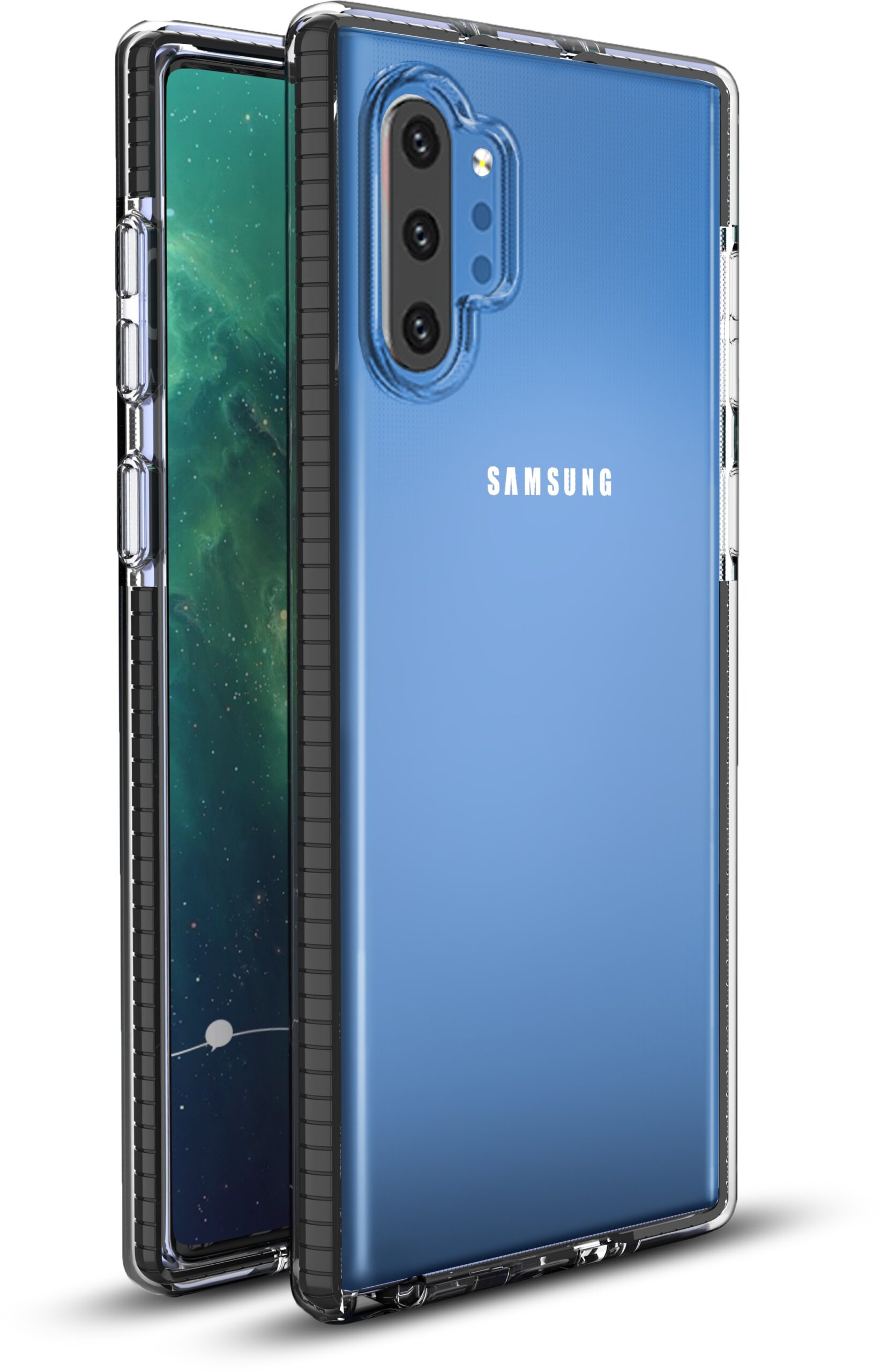 Base BorderLine - Dual Border Impact Protection For Samsung Note 10 Plus -Black