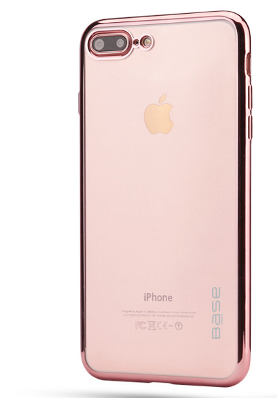 Base Aero Glaze - Electroplate Clear Slim Protective Case for iPhone 7/8 Plus - Rose Gold