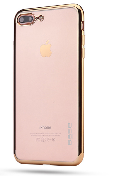 Base Aero Glaze - Electroplate Clear Slim Protective Case for iPhone 7/8 Plus - Gold