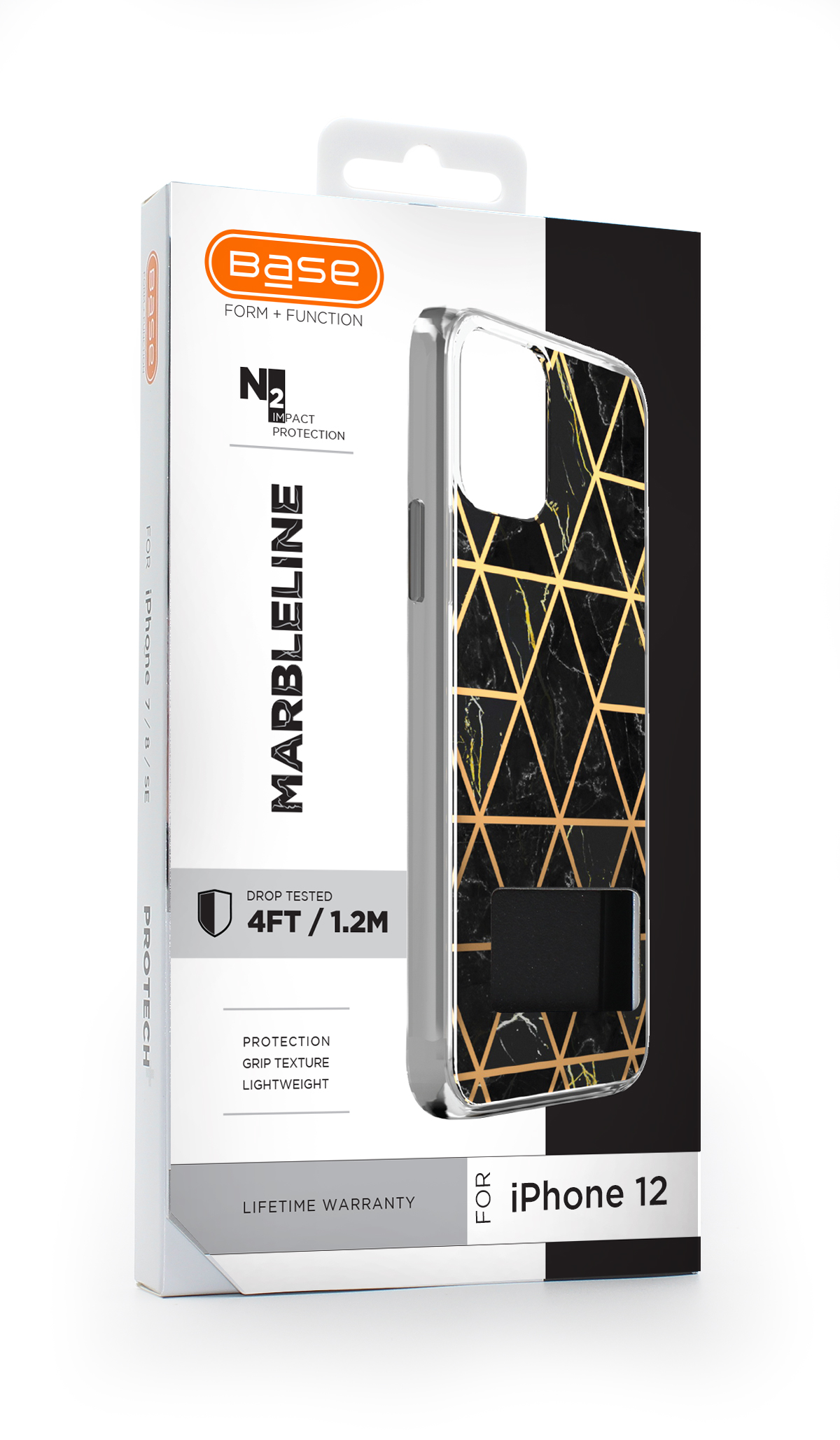 Base Marble Geometric Case for iPhone 12 Mini