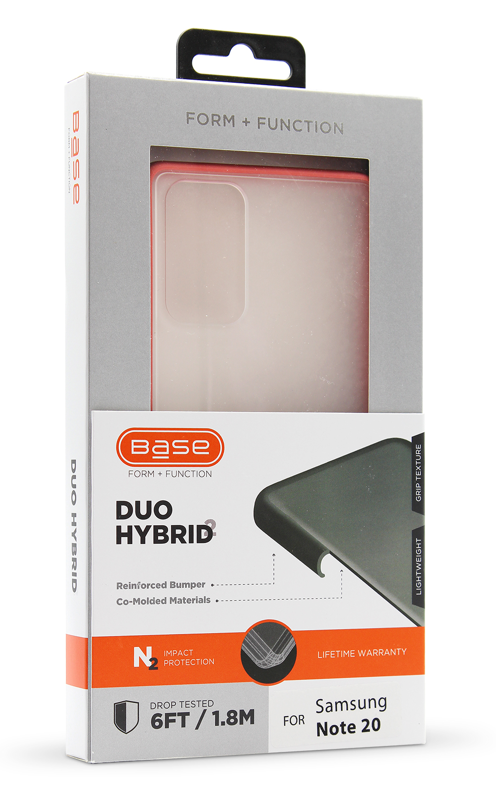 Base DuoHybrid - Reinforced Protective Case for Samsung Note 20 - Coral