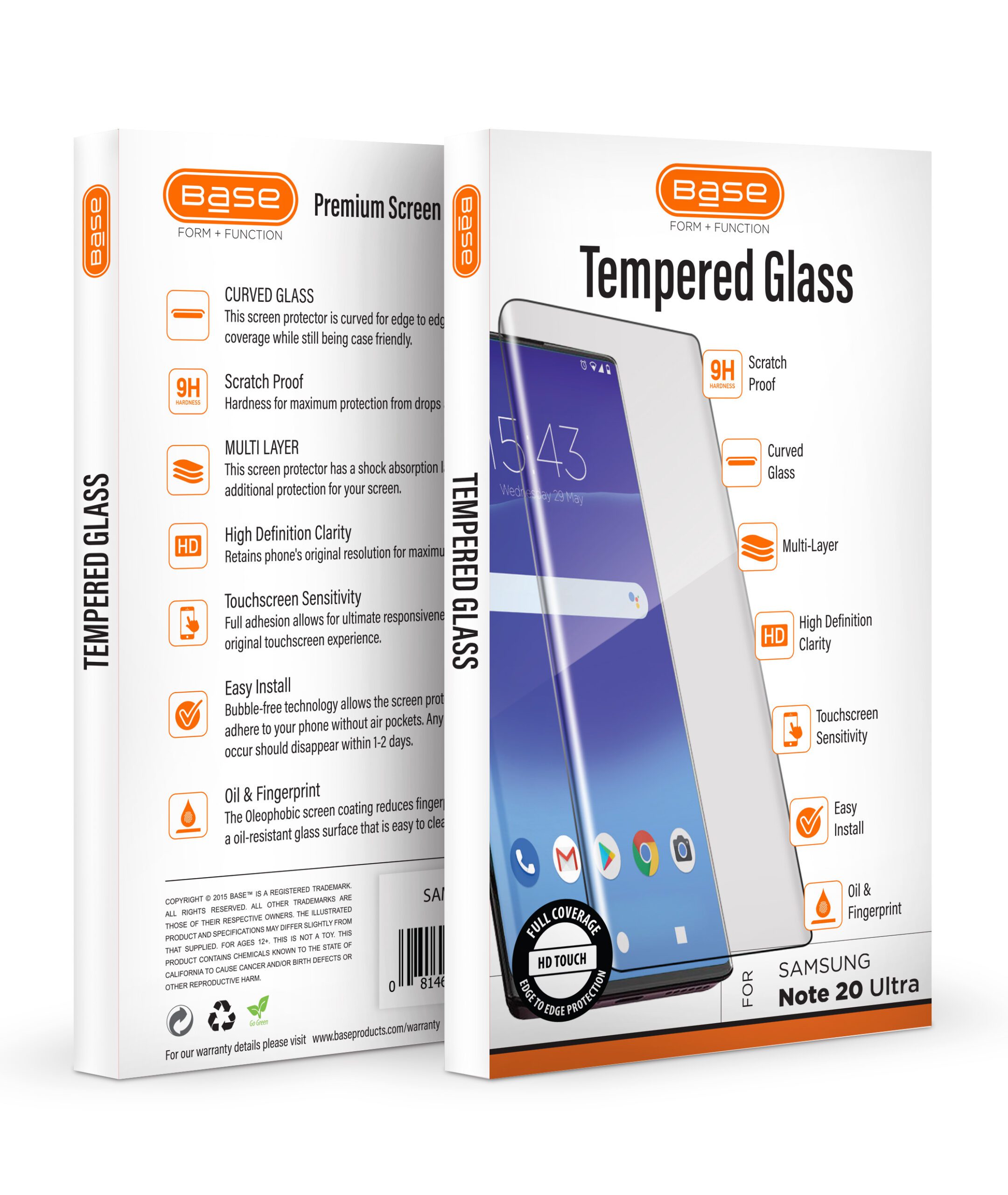 Base Tempered Glass Screen Protector for Samsung Note 20 Ultra