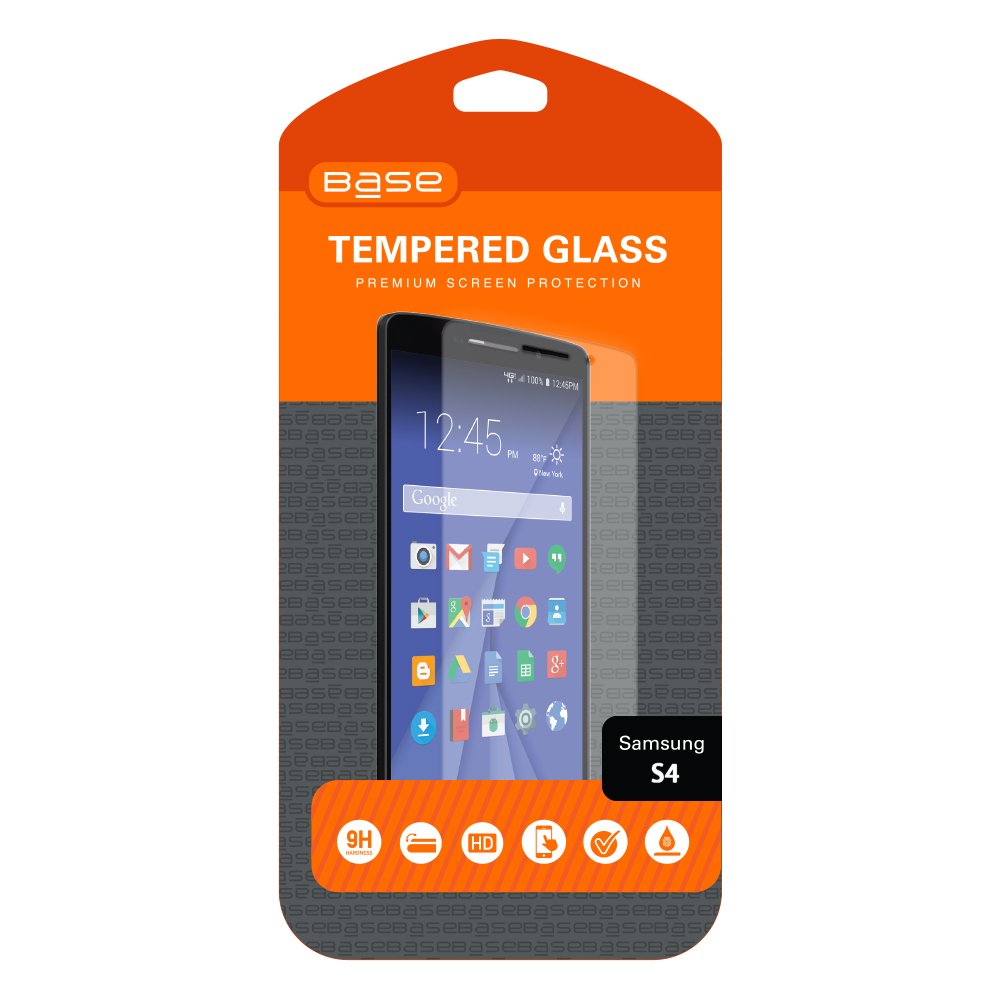 Base Premium Tempered Glass Screen Protector For Galaxy S4