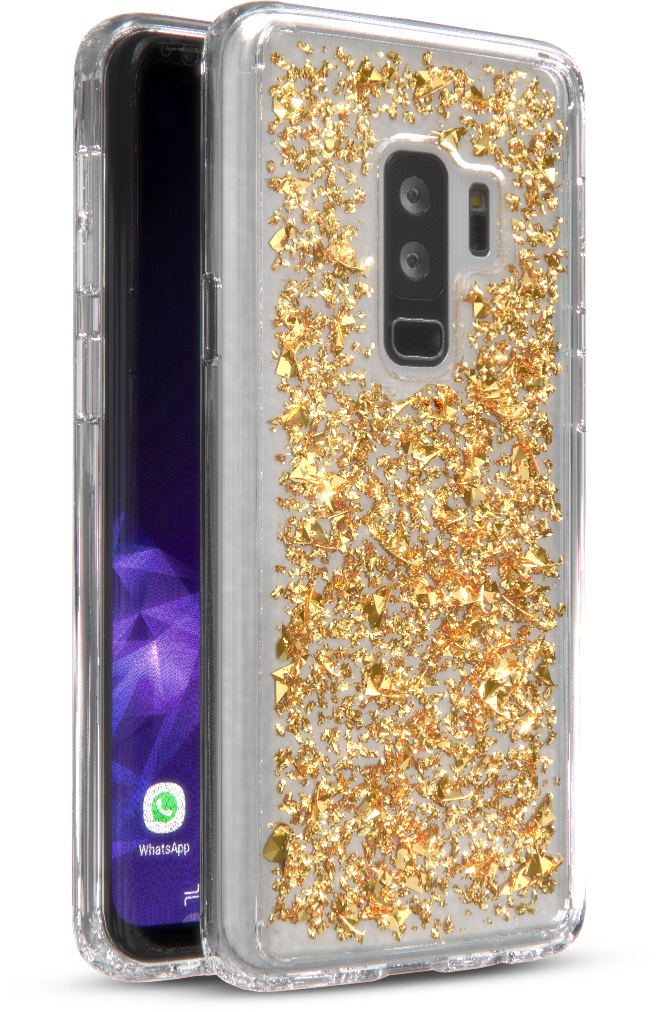 Base CharismaGlimmer - Glimmering Protective Case for Samsung Galaxy S9 Plus - Gold