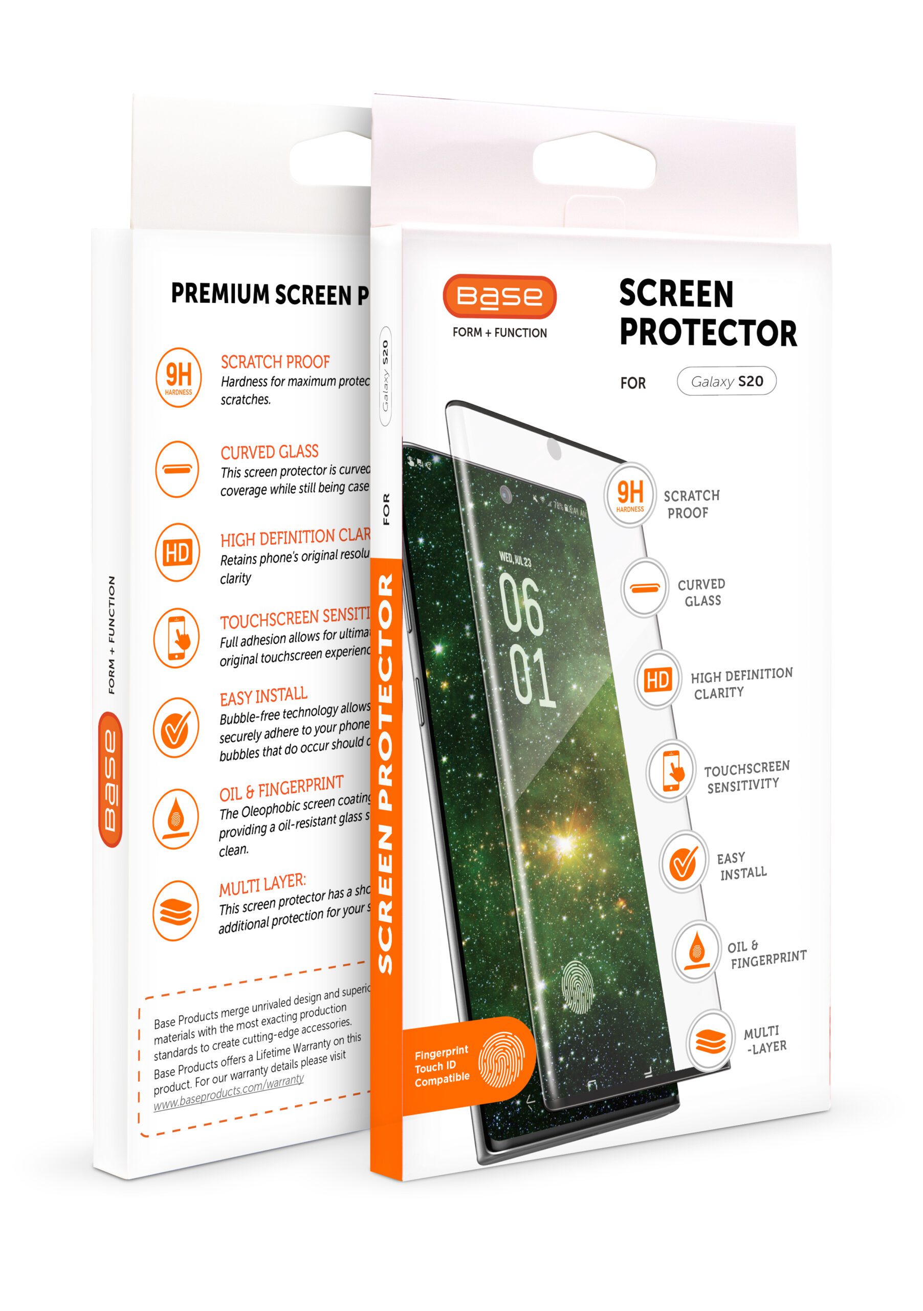 Base Tempered Glass Screen Protector for Samsung Galaxy S20