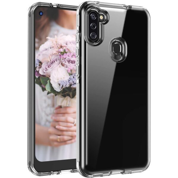 Crystal clear protective case for Samsung A11 cell phones