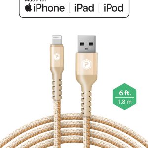 6 ft. gold lightning to USB charge and sync cable