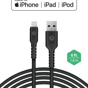 Black lightning to USB-C 6ft Fast Charge Cable