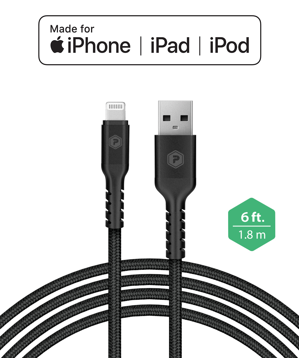 Black lightning to USB-C 6ft Fast Charge Cable