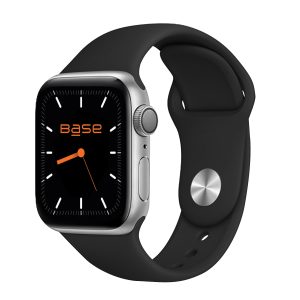 Black soft smooth Apple Watch silicone band for Series 1/2/3/4/5/6/7/SE - Small size (38/40/41mm)