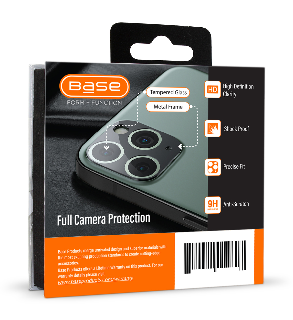 Base Aluminum Camera Lens Glass Protector for iPhone 12
