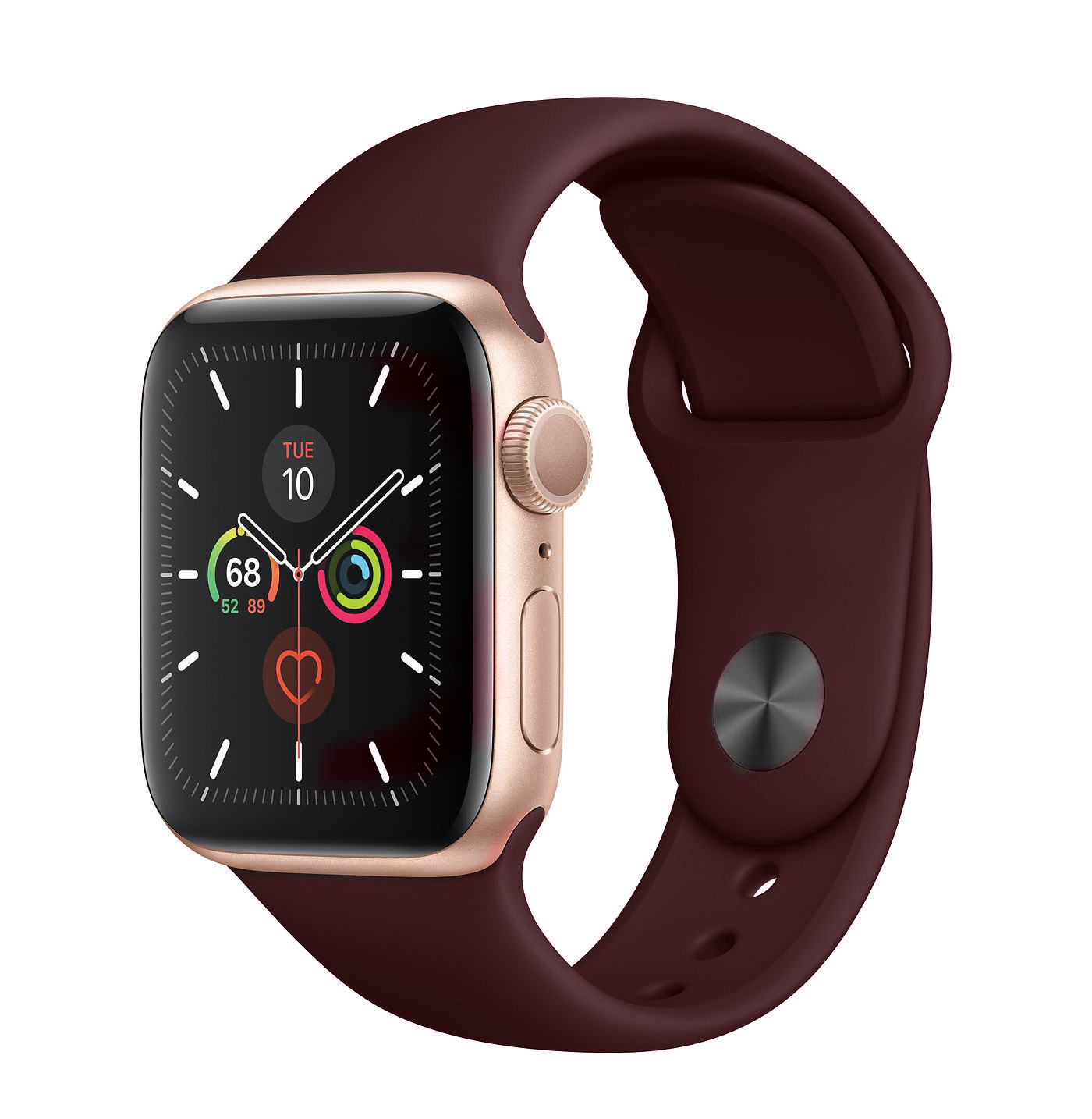 Wine Red soft smooth Apple Watch silicone band for Series 1/2/3/4/5/6/7/SE - Large size (42/44/45mm)