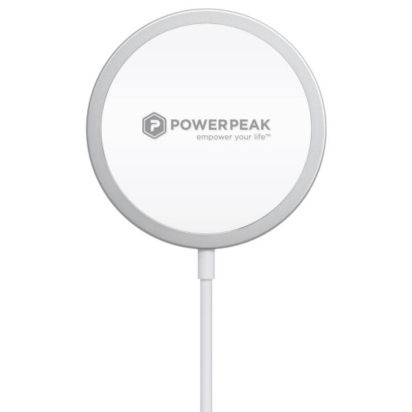 White MagSafe wireless fast charging