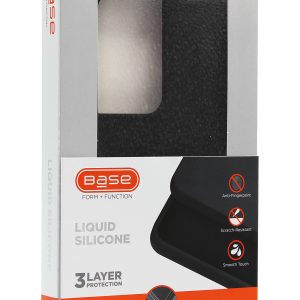 Base Liquid Silicone Gel/Rubber Case Samsung Galaxy S21Ultra - Black