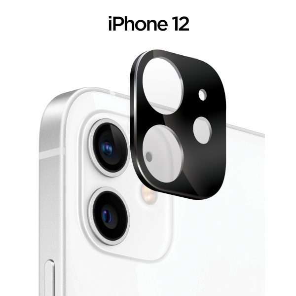 Base iPhone 12 (6.1) - Aluminum Camera Lens Glass Protector {6.1 Regular / Not pro!}