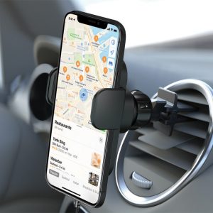 15W Wireless MagCharge Car Dash/Vent Mount Holder with Magnetic Auto-Alignment - Compatible with All Wireless Charging Smartphones
