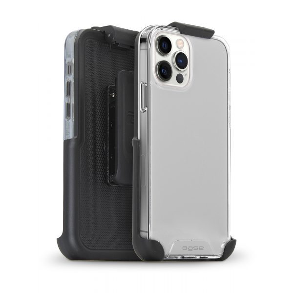 Base iPhone 12 / iPhone 12 Pro (6.1) - B-Air with Holster - Crystal Clear Slim Protective Case