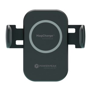 15W Wireless MagCharge Car Cup Mount Holder with Magnetic Auto-Alignment - Compatible with All Wireless Charging Smartphones