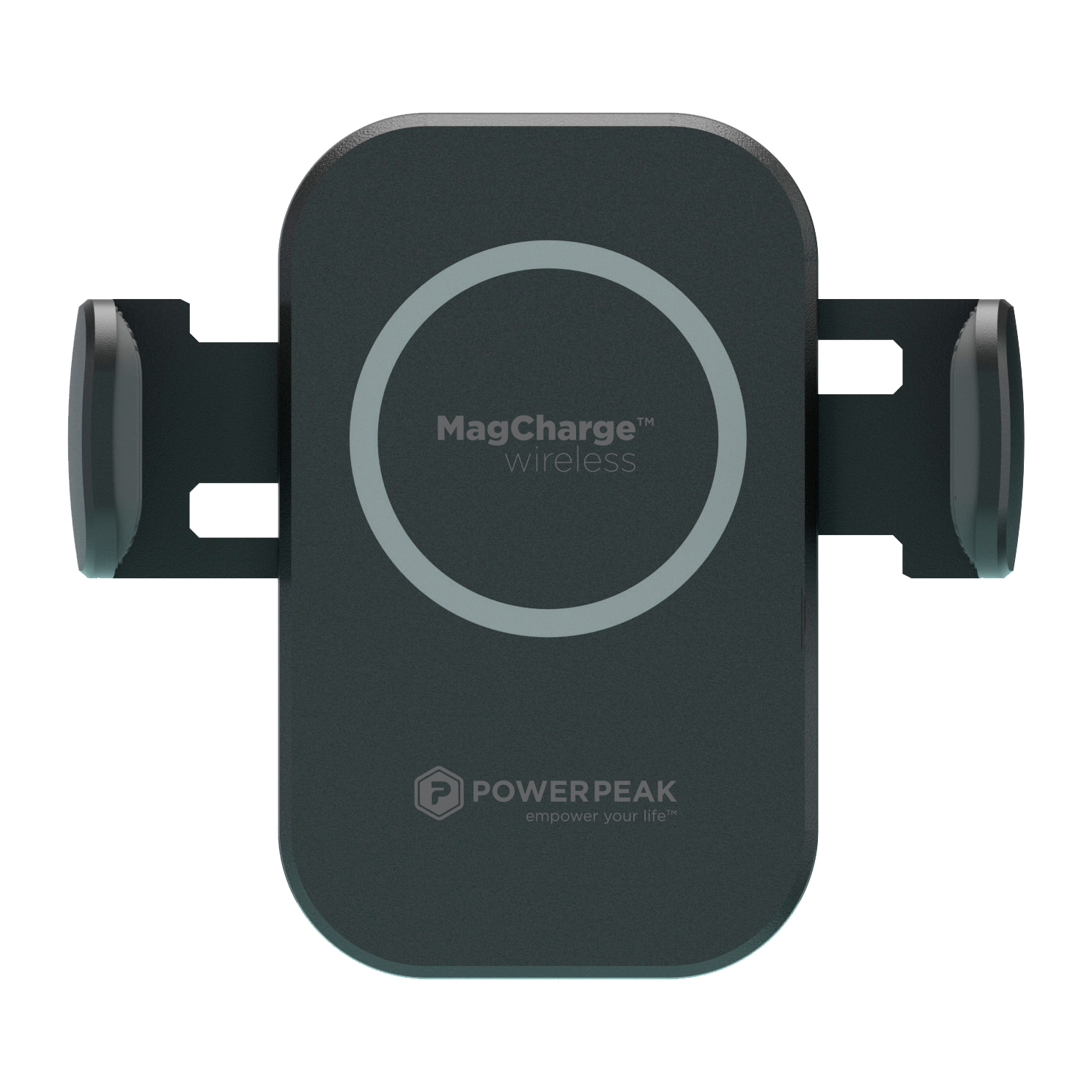 PowerPeak Wireless Car Cup Mount Holder with Magnetic Auto-Alignment