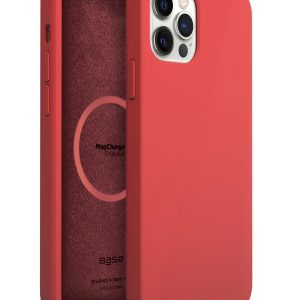 Base Liquid Silicone MagCharge Case for iPhone 13 Pro Max - Red