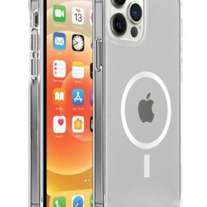 Crystal clear protective case compatible with MagCharge wireless charging for iPhone 13 Pro cell phones