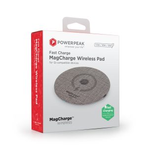 PowerPeak Aluminum 15W MagCharge Fast Charging Wireless Pad