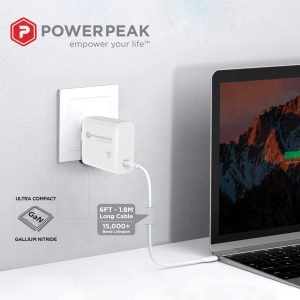 PowerPeak PD Laptop Wall charger 65W USB-C PD