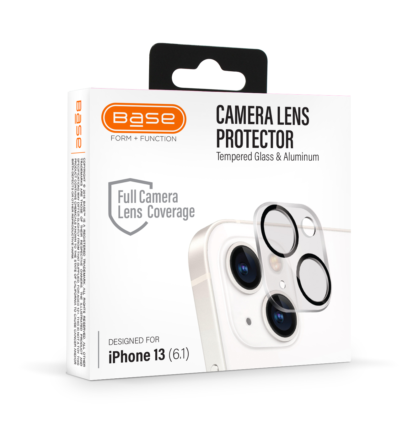 Base Camera Lens Tempered Glass Protector for iPhone 13