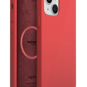 Liquid Silicone MagCharge Case for iPhone 13 Mini - Red