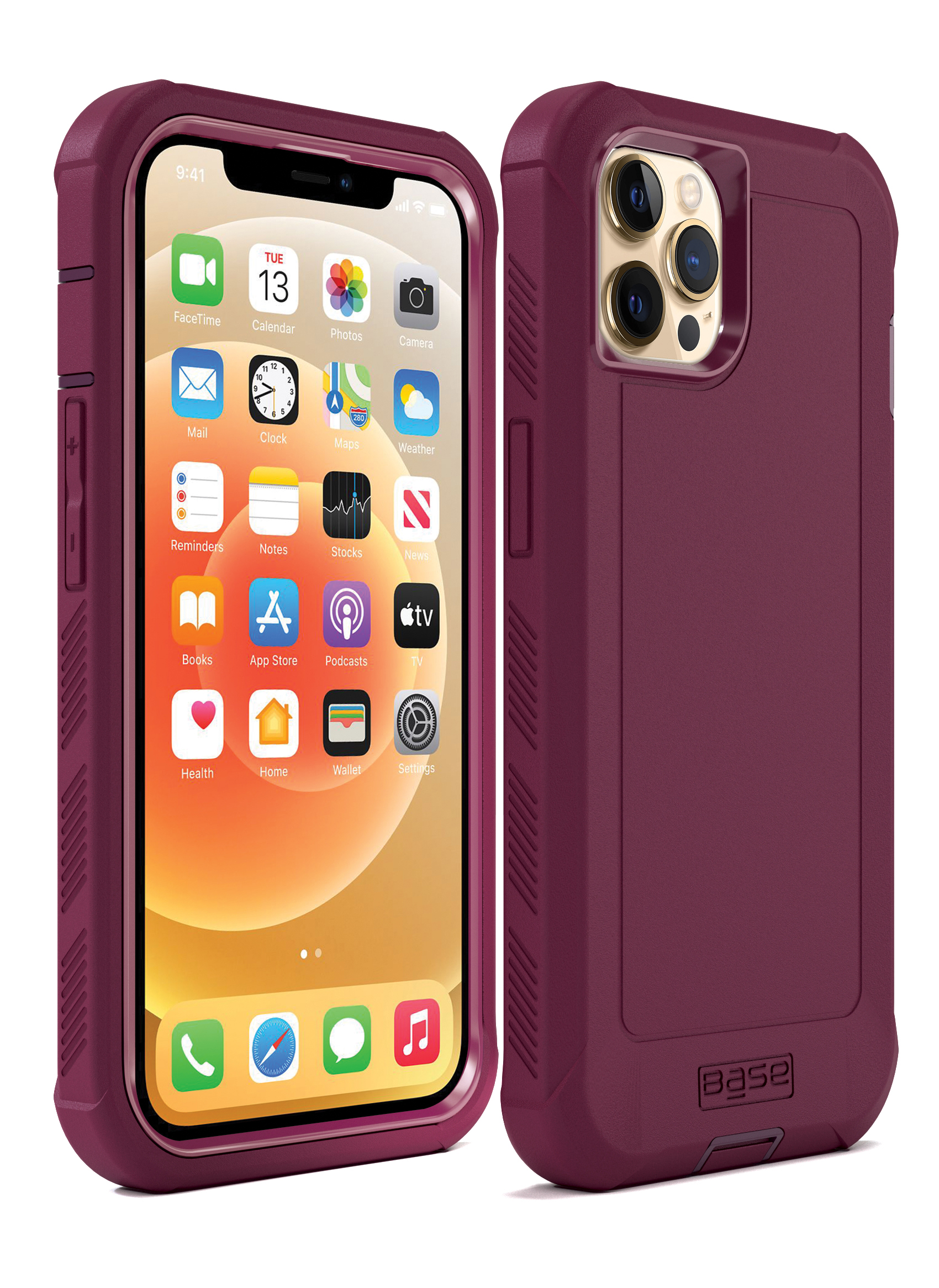 Pink boulder case for iPhone 13 Pro cell phones