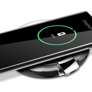 PowerPeak Adaptive Fast Charge Wireless Charging Pad for Qi Compatible Devices includes Fast Charge adapter 15W
