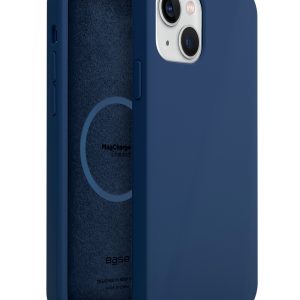 Liquid Silicone MagCharge Blue Case for iPhone 13 Mini