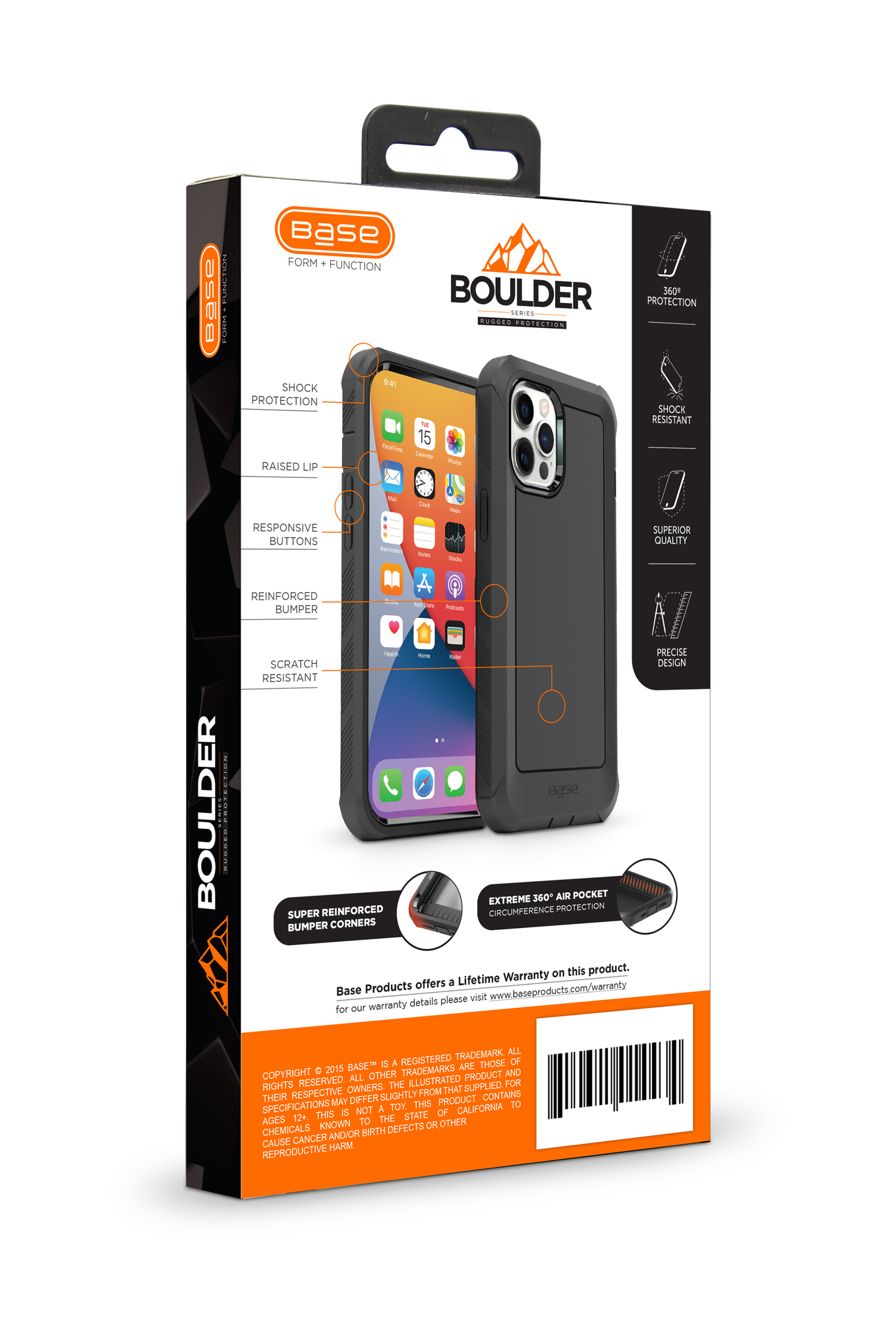 Base Boulder Heavy-Duty Case for iPhone 13 Pro