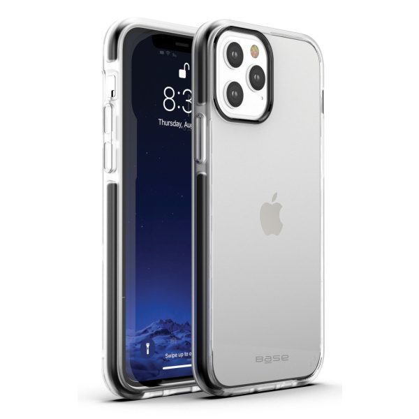 Clear slim case with black edge for iPhone 13 Pro cell phones