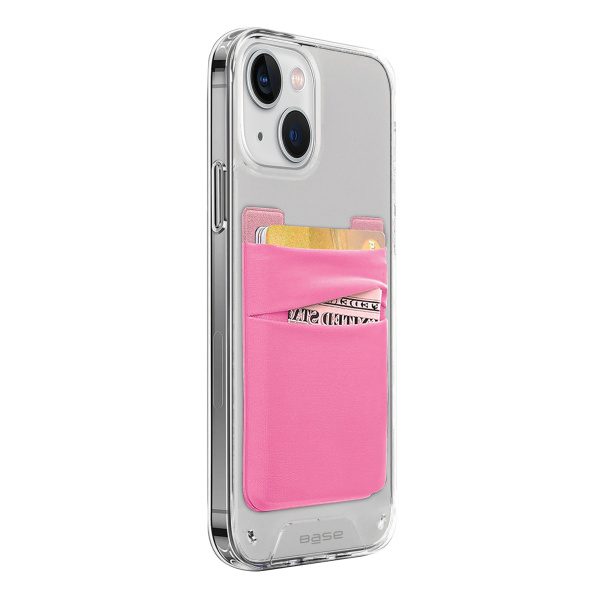 Pink Adhesive Cell Phone Pocket