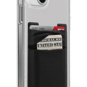 Black Adhesive Cell Phone Pocket