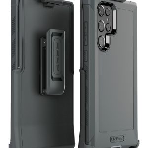 Base Boulder Rugged Case for Samsung S22 Ultra (w/ Holster) - Black