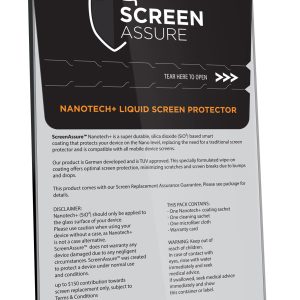 ScreenAssure Liquid Nano Screen Protector $150 Coverage