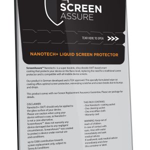 ScreenAssure Liquid Nano Screen Protector $300 Coverage