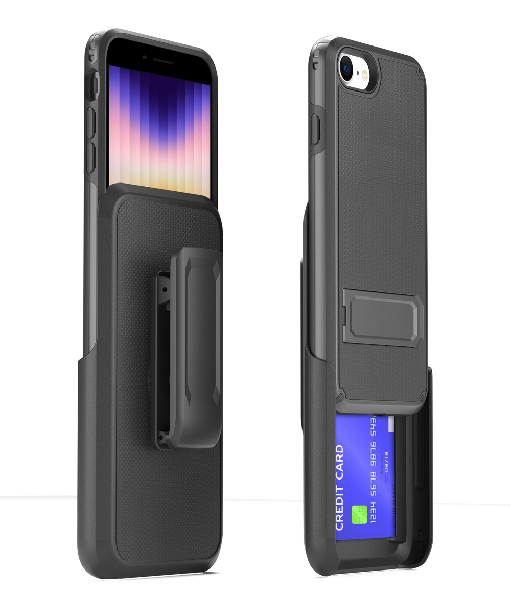 Base Duraclip Case with Holster for iPhone SE 2/3