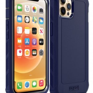 Blue rugged protective case compatible with MagSafe wireless charging for iPhone 14 Pro Max cell phones